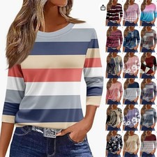 UK Ladies Casual Blouse 3/4