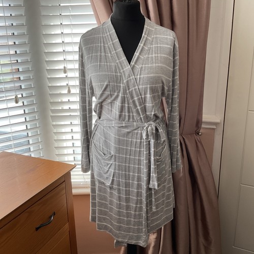 Dressing gown size s grey - gown,