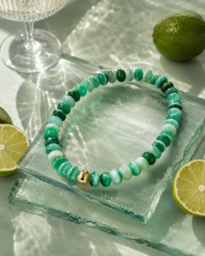 Emerald coast green beaded - coast,