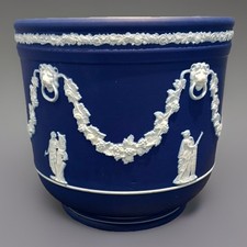 Antique Blue Jasperware Style