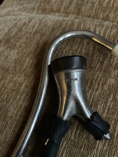 Antique Doctors midwives nurses Stethoscope Black Rubber chrome Bailey , Rare