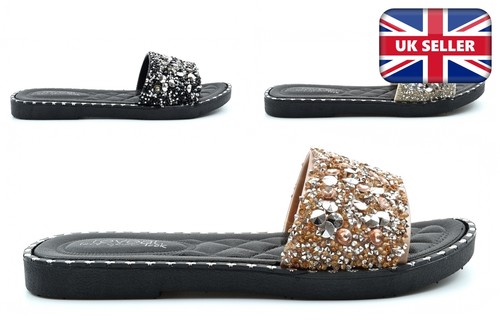 Womens glitter sliders girls - sliders,