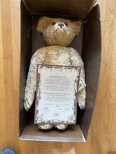 RARE Steiff # 1989 British Collectors 1907 Replica Bear + Certificate 