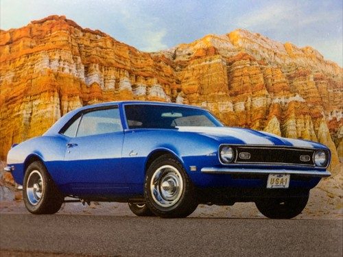 1968 chevrolet camaro blue - 1968,