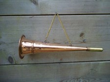 Round Horn Copper Brass Signal Hunting Working - Coach Nautical / Coaching Foxs