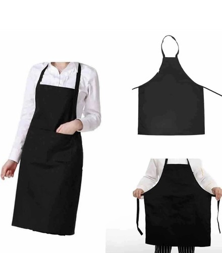 Black chef apron - black,