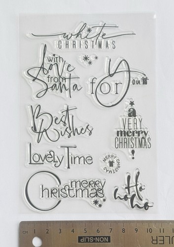 Clear rubber stamp christmas - stamp,