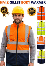 HI VIS VIZ BODY WARMER
