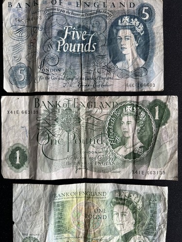 Old english bank notes - english,