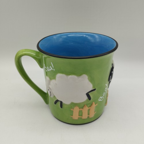 Studio pottery sheep embossed - studio,