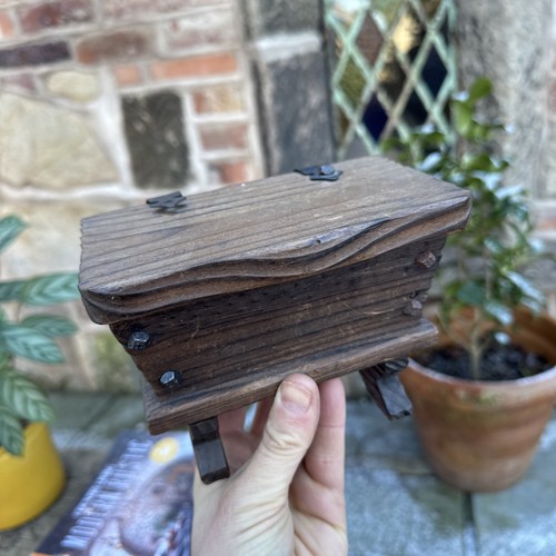 Vintage wooden storage - wooden, box
