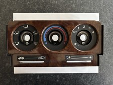 Rover 200/25/400/MG ZR Burr Walnut Heater Control Fascia Panel