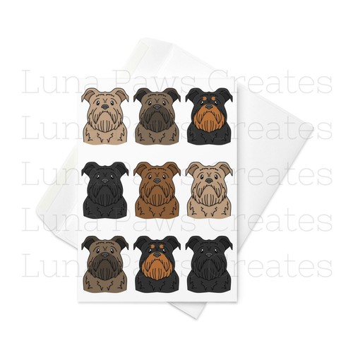 Brussels griffon card - brussels,