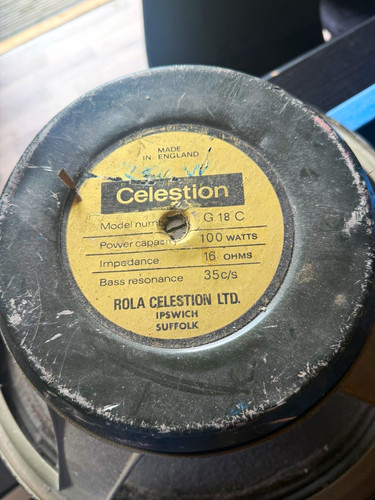 Celestion speakers x2 - 18",
