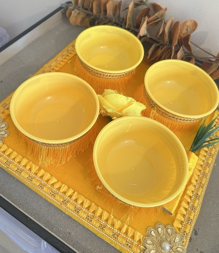 Haldi tray mehndi platter - haldi,
