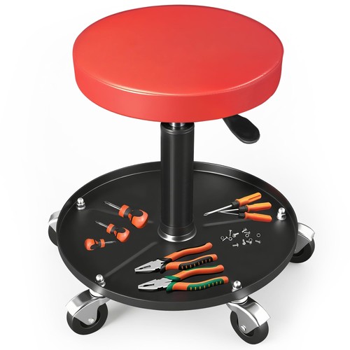 Rolling mechanic stool with - stool,