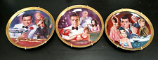 Franklin Mint Ltd Edition James Bond Plates x 3 Diamonds/Goldfinger/From Russia