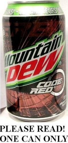 Mountain dew cherry - mountain, code