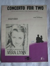 'Concerto For Two' Vera Lynn Piano Sheet Music 1941 Peter Maurice Music Edition
