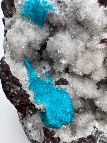 Cavansite crystal cluster - cavansite, on