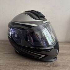 Schuberth S2 Silver & Black Motorcycle Helmet Size Medium 56/57