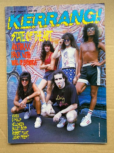 Anthrax kerrang 202 - kerrang, no.202