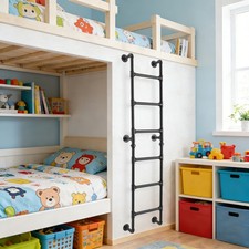 Black Climbing Ladder 6-Rung