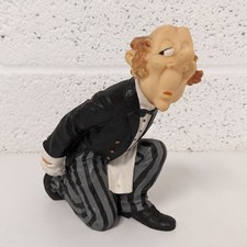 Retro Vintage Resin James The Butler Waiter Wine Bottle Holder 1980's