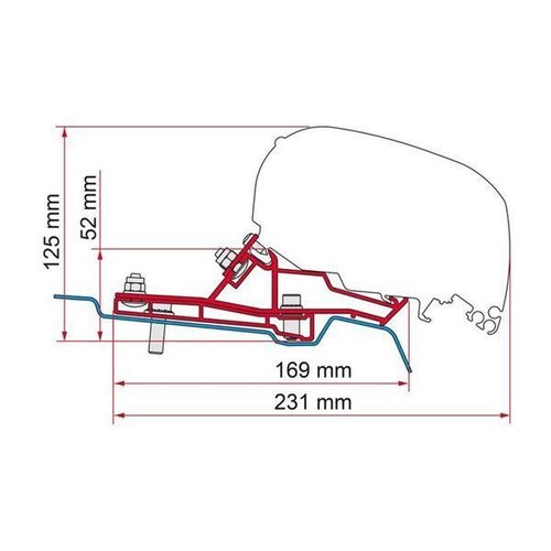 Fiamma 98655z189 adapter kit - 98655z189,