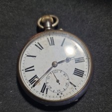 Vintage gun metal gents Pocket