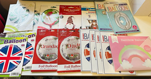 Mixed brands foil balloons - brands,