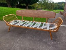 Refinished Ercol Studio Couch Sofa with new webbing 