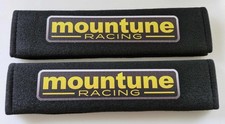 2 x Mountune Racing Printed Cotton Badge Seat Belt Cushion Pads All models ST