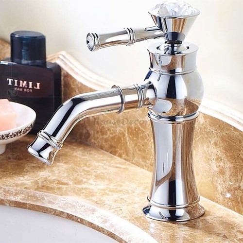 Chrome crystal decor bathroom - chrome,