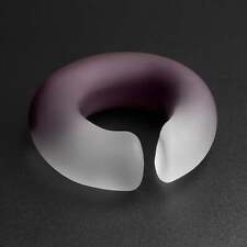 Purple & Clear Matte Glass Ear