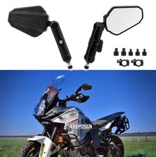 2x Foldable Side Mirrors Black