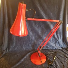 Vintage Red Anglepoise Original Design Model Apex 90. Made in England. 60 W Max.