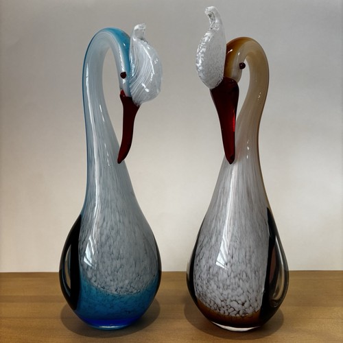 Blue and amber murano style - and,