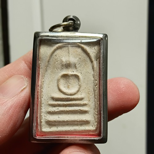 Thai buddha clay amulet - clay,