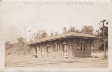 New Haven Train Station Berkeley Rhode Island RI Railroad RPPC Postcard