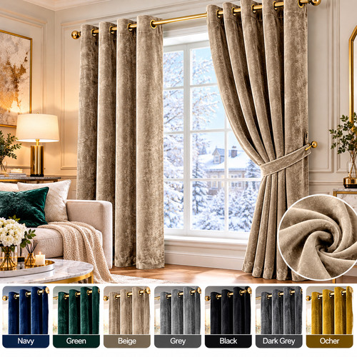 Heavy thick velvet curtains - heavy,