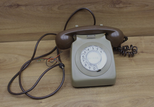 Vintage brown and - brown, rotary