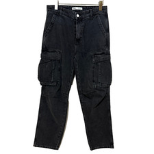 ZARA Men’s Black Denim Cargo