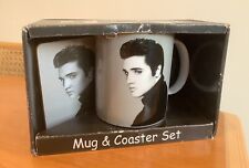 Oscar & Bromley Legends Elvis Presley Portrait Mug & Coaster Gift Set BNIB