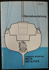 VOLVO PENTA MD7A/110S BOOTS DIESELMOTOR BETRIEBSANLEITUNG OWNER's MANUAL German