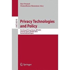 Privacy Technologies and