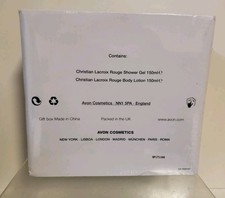 Avon Christian Lacroix Rouge Body Lotion & Shower Gel Discontinued Set Sealed 