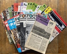 1965-1975 Thirty eight SOCCER & FOOTBALL LEAGUE REVIEW Magazines. All listed.