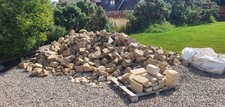 Sandstone  Buff Random Blocks quarry dug  Sold in 10 stone lots 
