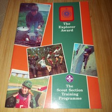 UK Scouting Book 1990's The Explorer Award Training Programme 